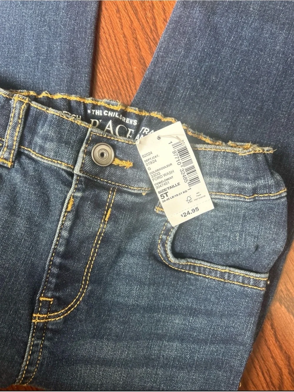 The Children's Place Dark Blue Straight-Leg Kids Jeans